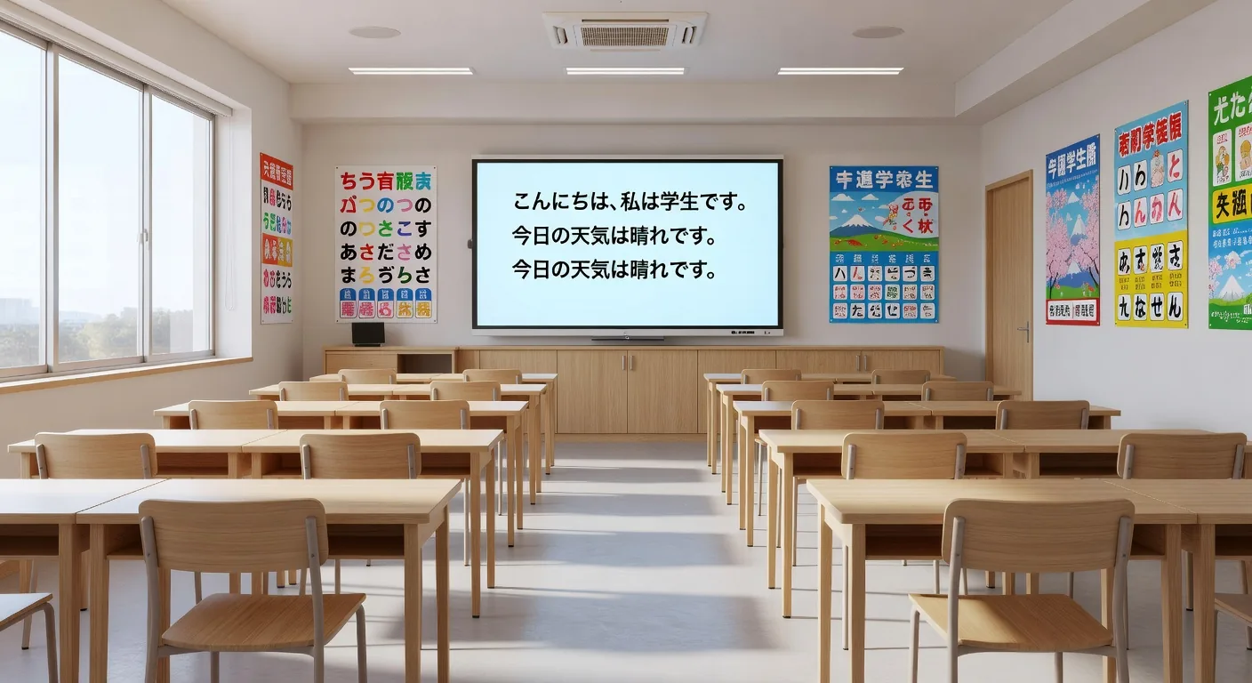 Modern classroom
