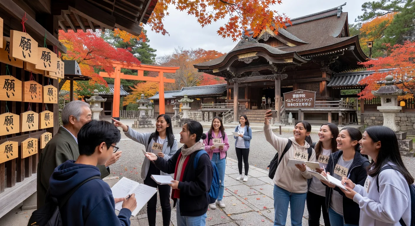 Temple visit students
